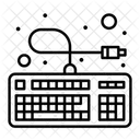 Kabelgebundene Tastatur Computertastatur Computerhardware Symbol