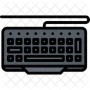 Kabelgebundene Tastatur Tastatur Tippen Symbol