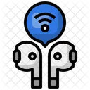 Kabelloser Ohrhorer Ohrhorer WLAN Icon