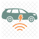 Kabelloses Autoladen Elektroauto Auto Icon