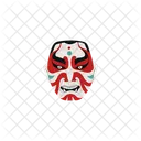 Kabuki Masque Vecteur Icône