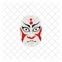 Kabuki Masque Vecteur Icône