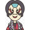 Kabuki Drama Performance Icon