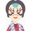 Kabuki Drama Actuacion Icono