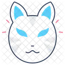 Kabuki Mask Cat Icono