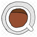 Kaffee Tasse Untertasse Icon