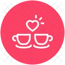 Romantisch Dating Cafe Symbol