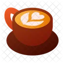 Kaffee Latte Art  Symbol