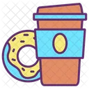 I Kaffeegetranke Kaffee Donut Symbol