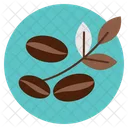 Bohnen Kaffee Blatt Symbol