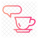 Kaffeepause Dialog Diskussion Symbol