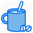 Kaffeetasse Kaffeebohne Schlamm Symbol