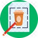 Kaffeetasse zeichnen  Symbol