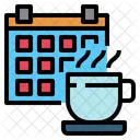 Kalender Kaffeetasse Kaffeepause Symbol