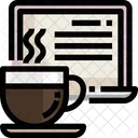 Kaffeezeit Heisser Kaffee Kaffeepause Symbol