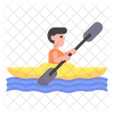 Kajak Kajakfahren Rafting Symbol