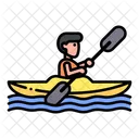 Kajak Kajakfahren Rafting Symbol