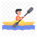 Kajak Kajakfahren Rafting Symbol