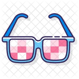 Kaleidoskop-Brille  Symbol