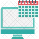 Kalender Zeit Monitor Symbol