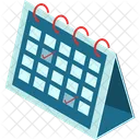 Isometrisch S Kalender Symbol