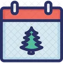Kalender Weihnachten Neujahr Symbol