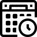 Kalender Uhrzeit Datum Symbol