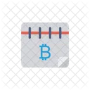 Kalender Bitcoin Datum Symbol