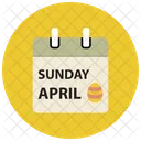 Kalender Sonntag April Icon