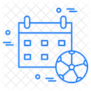 Fussball Kalender Spielplan Symbol