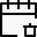 Kalender Papierkorb Agenda Symbol