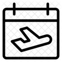 Kalenderflugzeug  Symbol