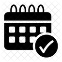 Kalender genehmigen  Symbol