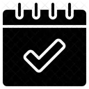 Kalender prüfen  Symbol