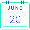 Kalender Widget Kalender Juni Icon