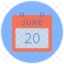 Kalender Widget Kalender Juni Symbol