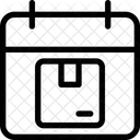 Kalenderfeld Paketdatum Liefertag Symbol