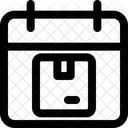 Kalenderfeld Paketdatum Liefertag Symbol