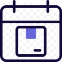 Kalenderfeld Paketdatum Liefertag Symbol