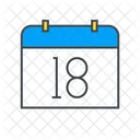 Kalenderdatum Nummer Kalender Datum Icon