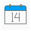 Kalenderdatum Nummer Kalender Datum Icon