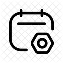 Kalender Einstellungen Zeitplan Symbol