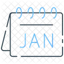 Kalendermonat Monat Januar Icon