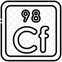 Californium Periodensystem Chemiker Icon