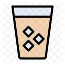 Kalter Kaffee Glas Getrank Symbol