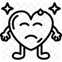 Kalter Schweiß Herz  Symbol
