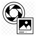 Kameraobjektiv  Symbol