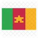 Kamerun Landesflagge Flagge Symbol