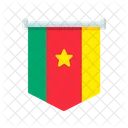 Kamerun Flagge Singapur Symbol