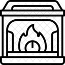 Kamin Elektrisch Gemutlich Symbol